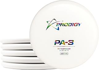 Prodigy Disc 300 Firm PA-3 Disc Golf Putter Pack | Straight Flying Putt & Approach Disc | Grippy Plastic | Disc Golf Putter Set for Putting Practice | Increase Consistency | 170-174g White (5-Pack)