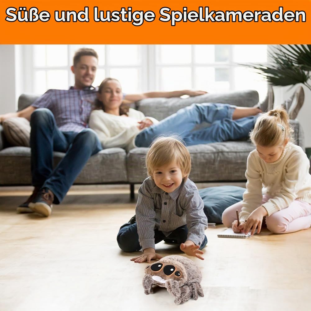 Niedliches Spinnen-Plüschtier – 20 Cm, Weich & Realistisch, Große Augen, Halloween-Deko & Kuschelbegleiter Für Groß Und Klein
