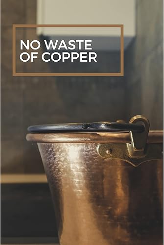 Miniatura 6 de Olla de cobre Polenta Made In Italy  12.5 pulgadas  7.9 cuartos de galón  Maceta tradicional  Hecho a mano  Mango arqueado de hierro forjado  Fondo