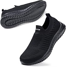 STQ Damen Bequem Slip on Sneakers Mesh Leichte Atmungsaktiv Freizeitschuhe
