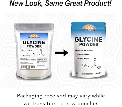 Miniatura 2 de Polvo de glicina (2 libras) – Promueve el sueño reparador, la energía muscular y la fuerza, apoyo de memoria y cognición (bolsa resellable)