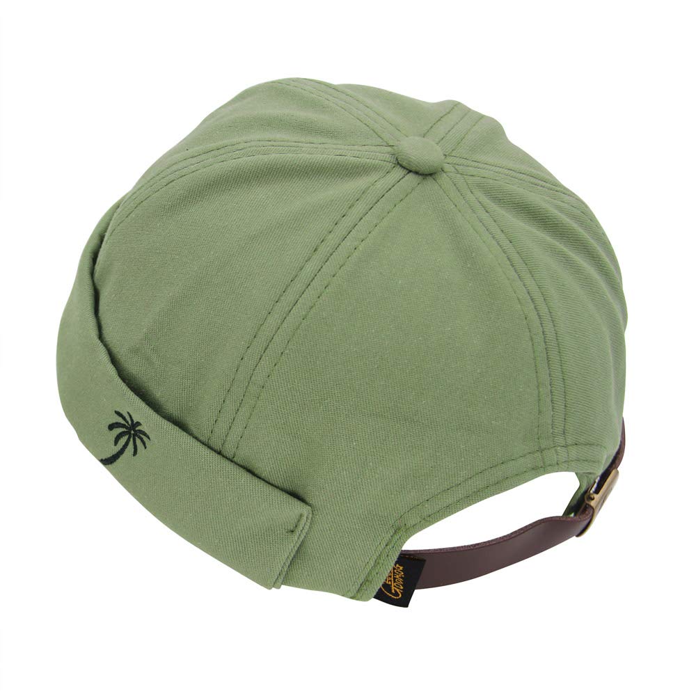 jerague Brimless Hats Adjustable Leather Buckle Street Casual Docker Beanie Skull Caps