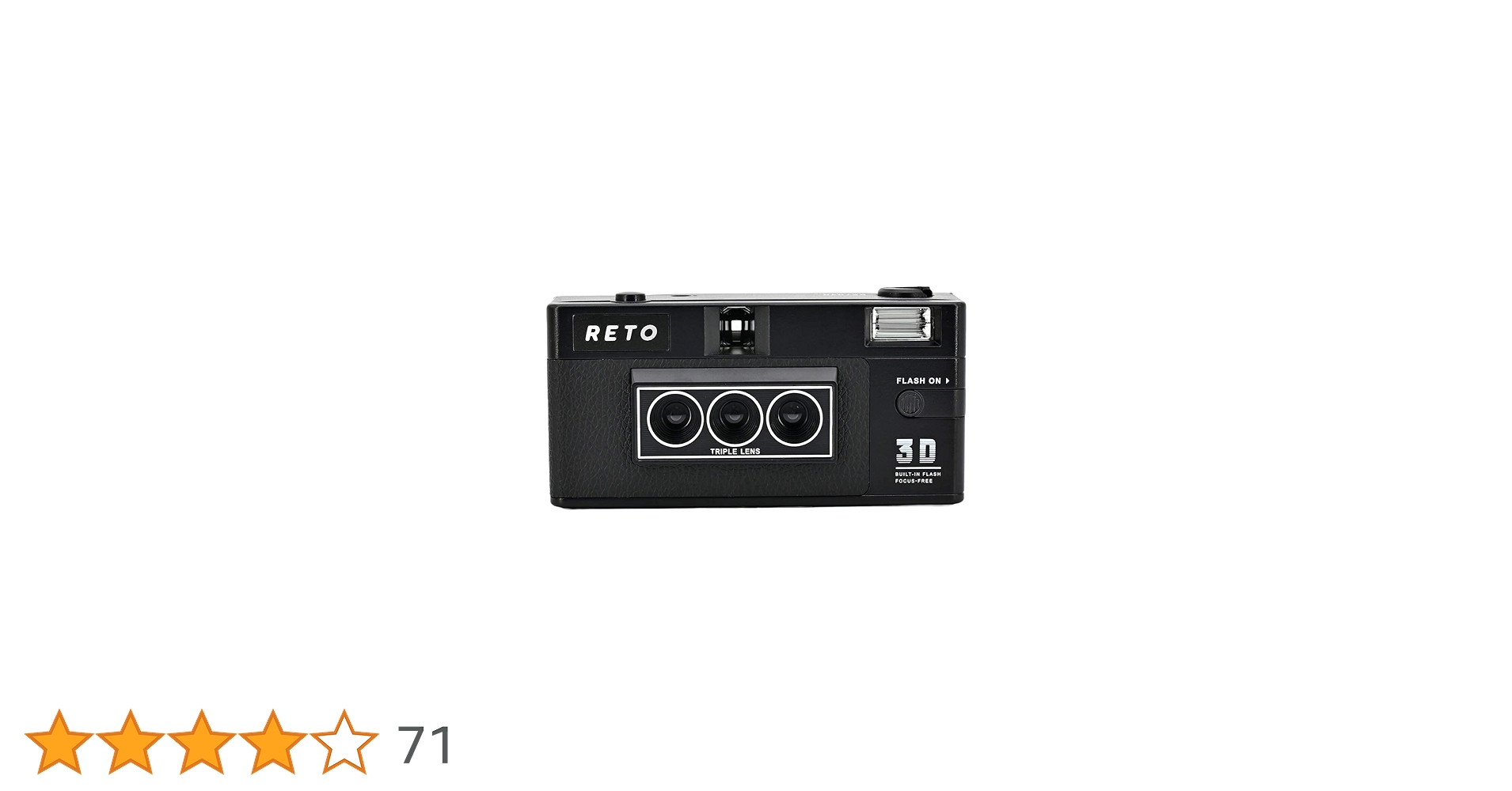 RETO Reto3D 35mm 3D Film Camera - Retro Lenticular 3D Effect