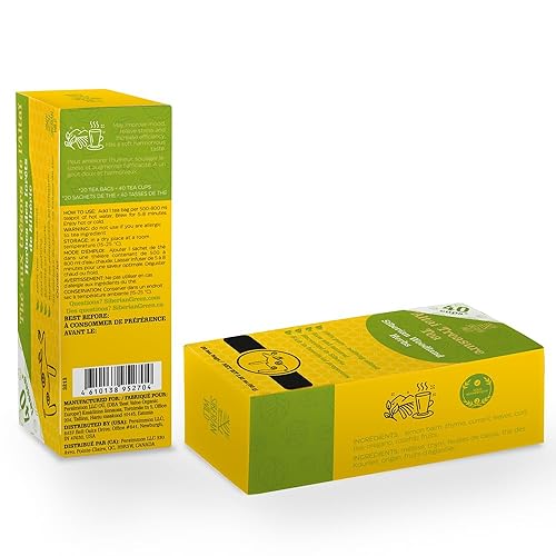 Miniatura 4 de Siberian Wild Altai Treasure Tea - Hierbas del bosque siberiano - Mezcla de hojas sueltas naturales sin cafeína - 20 bolsas de té natural con hoja