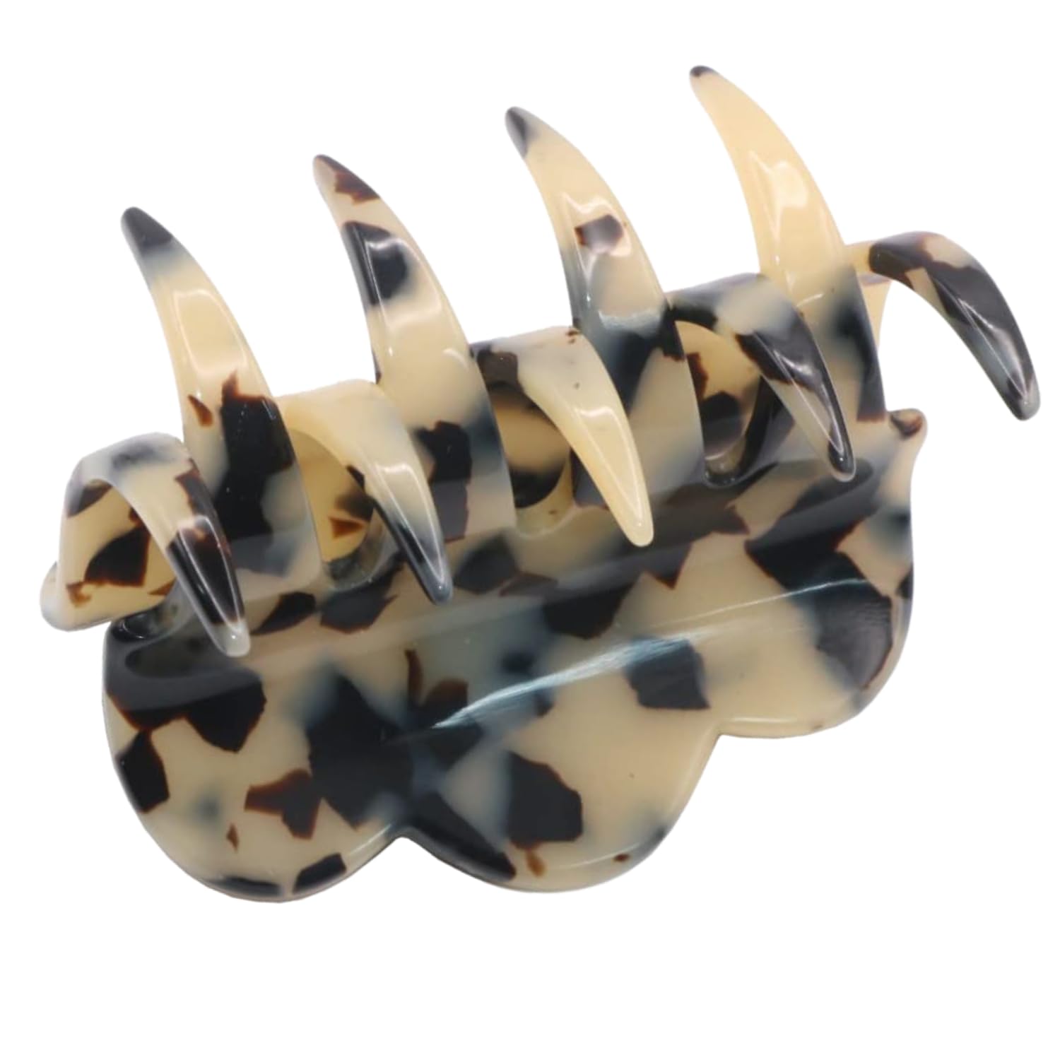 Pince à cheveux fait main fabriquée en France barrette crabe femme celluloïd durable - 8