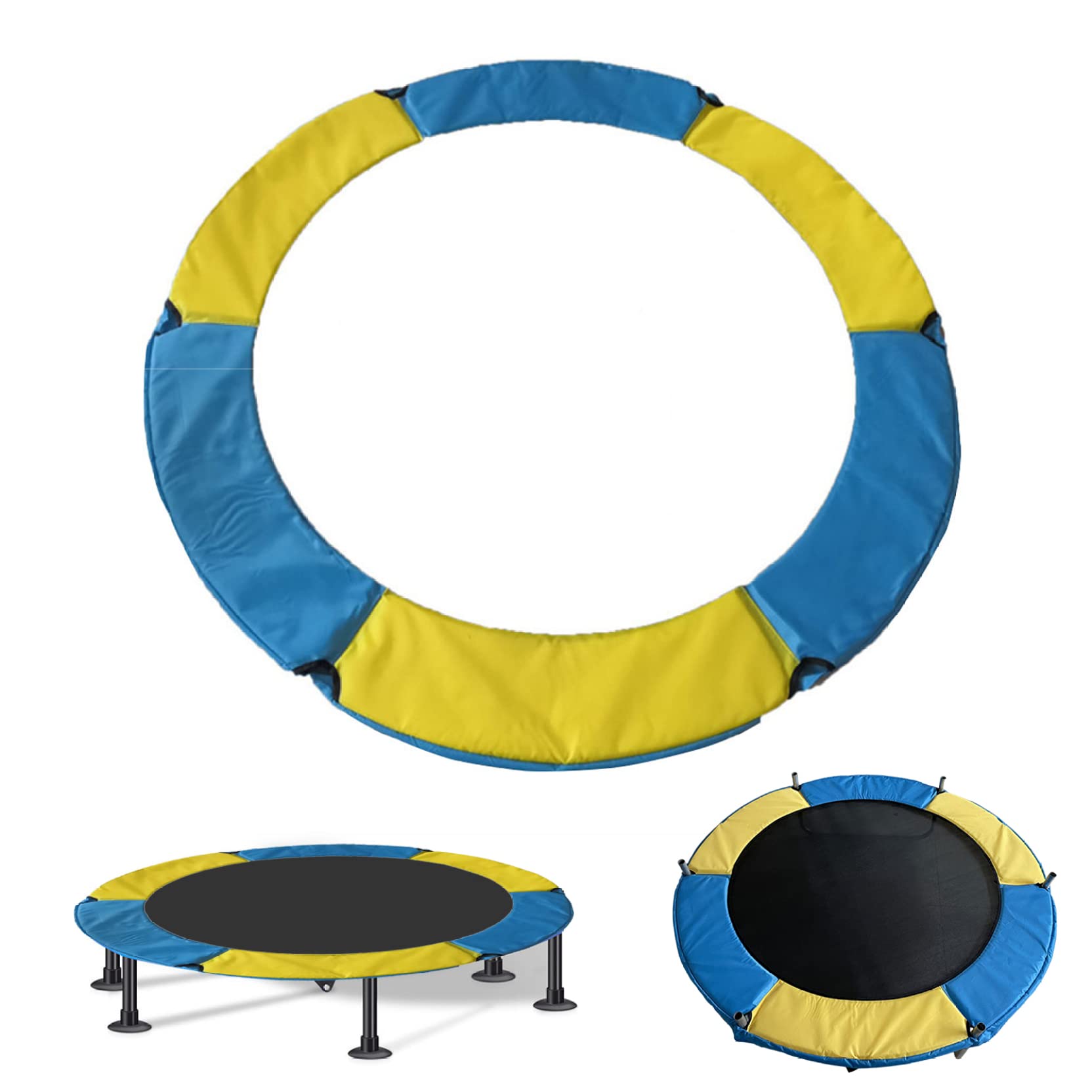 Protector de seguridad envolvente para trampolín de 59 pulgadas ideal para juegos en jardín 8