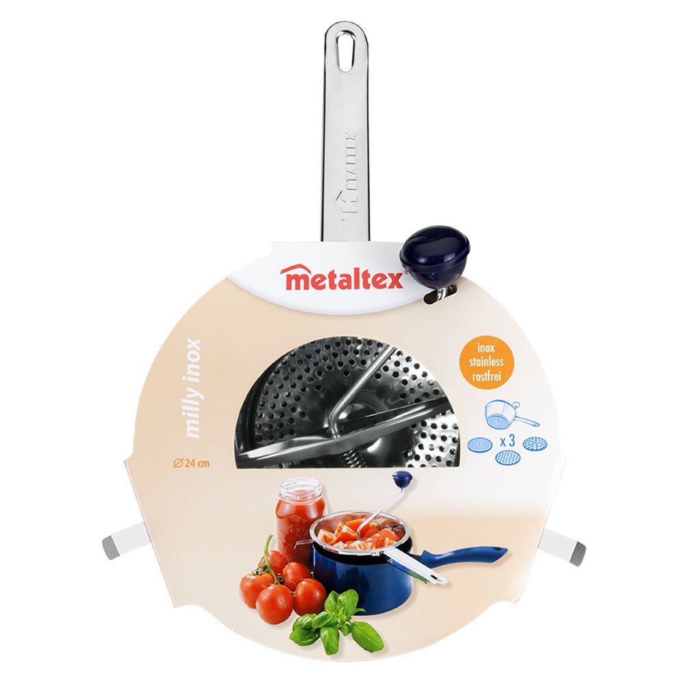 Metaltex PASAPURES 3 Discos INOX Ø24 CMS. 'Milly', Gris, 24 cm