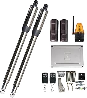 Automatic Gate Opener Kit 250KG Heavy Duty Swing Auto Garage Door Opener Type Or Gate Opener PKM-C01 Automatic Gate for Dual Swing Gates,Driveway Gates and So On (Color : White)