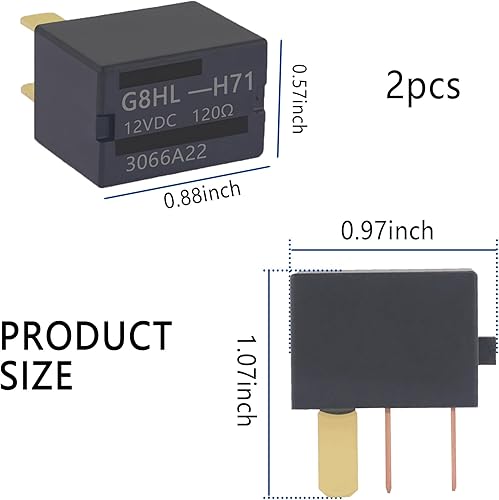 Miniatura 2 de Relé automotriz OEM # G8HL-H71 39794-SDA-A03, relé de 4 pines de 12 V compatible con Honda Accord Civic Odyssey CR-V, accesorios profesionales para