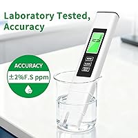 Vista 4 de Medidor TDS 4 en 1 2025, medidor TDS, medidor digital de agua, preciso y confiable, medidor de agua, medidor TDS EC y temperatura (° C/° F)