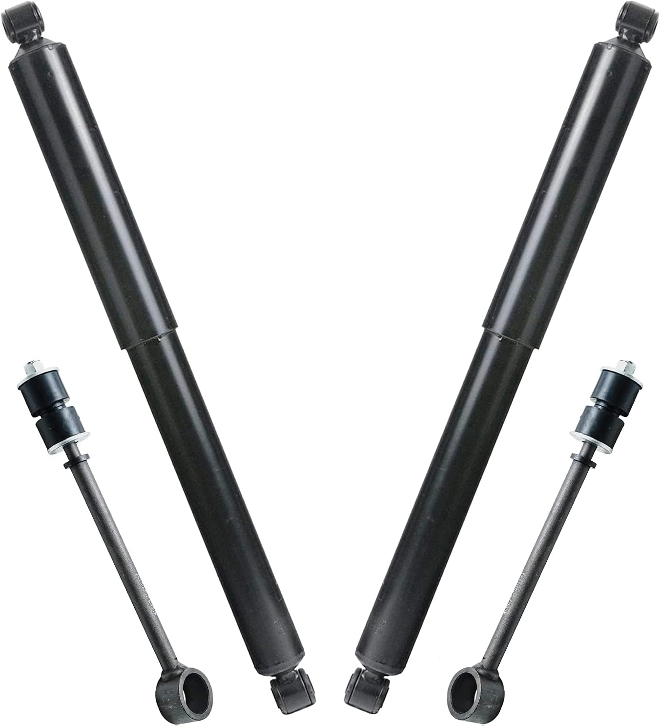 4pc Rear Shocks Sway Bar Links Suspension Kit