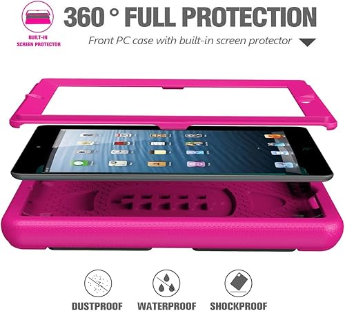 Miniatura 3 de AVAWO Funda para niños con protector de pantalla integrado para iPad 2 3 4 (modelo antiguo) - Soporte de mango a prueba de golpes compatible con