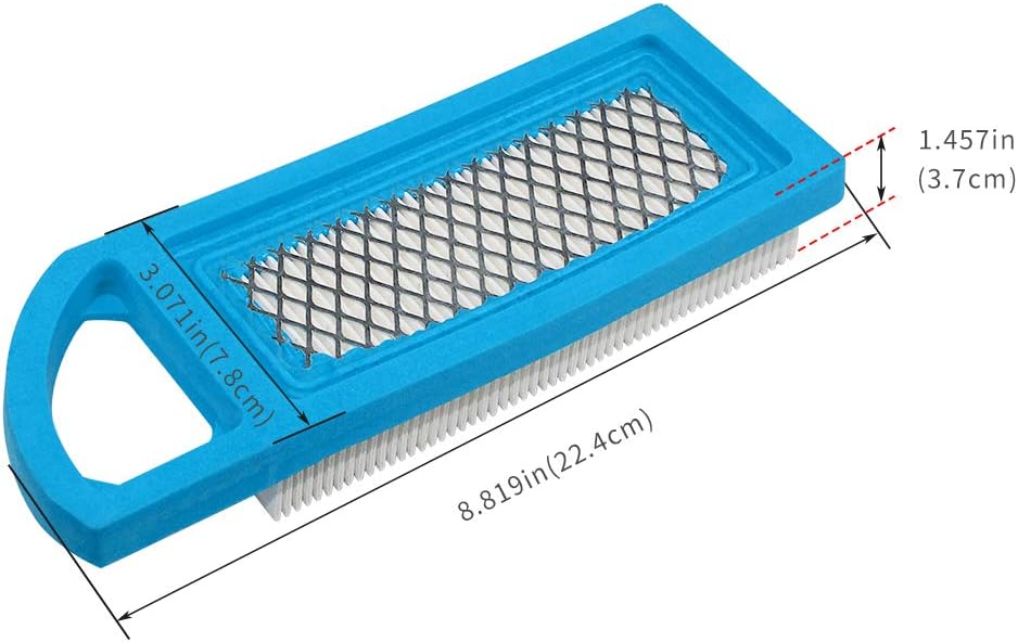 LOCOPOW Air Filter & Pre Filter 697015 for Briggs & Stratton 4211 4214 5077h 5077K 697153 698083 795115 653202 695547 697014 697634 for John Deere M149171 for Craftsman 33425 (2 PC) - Image 3