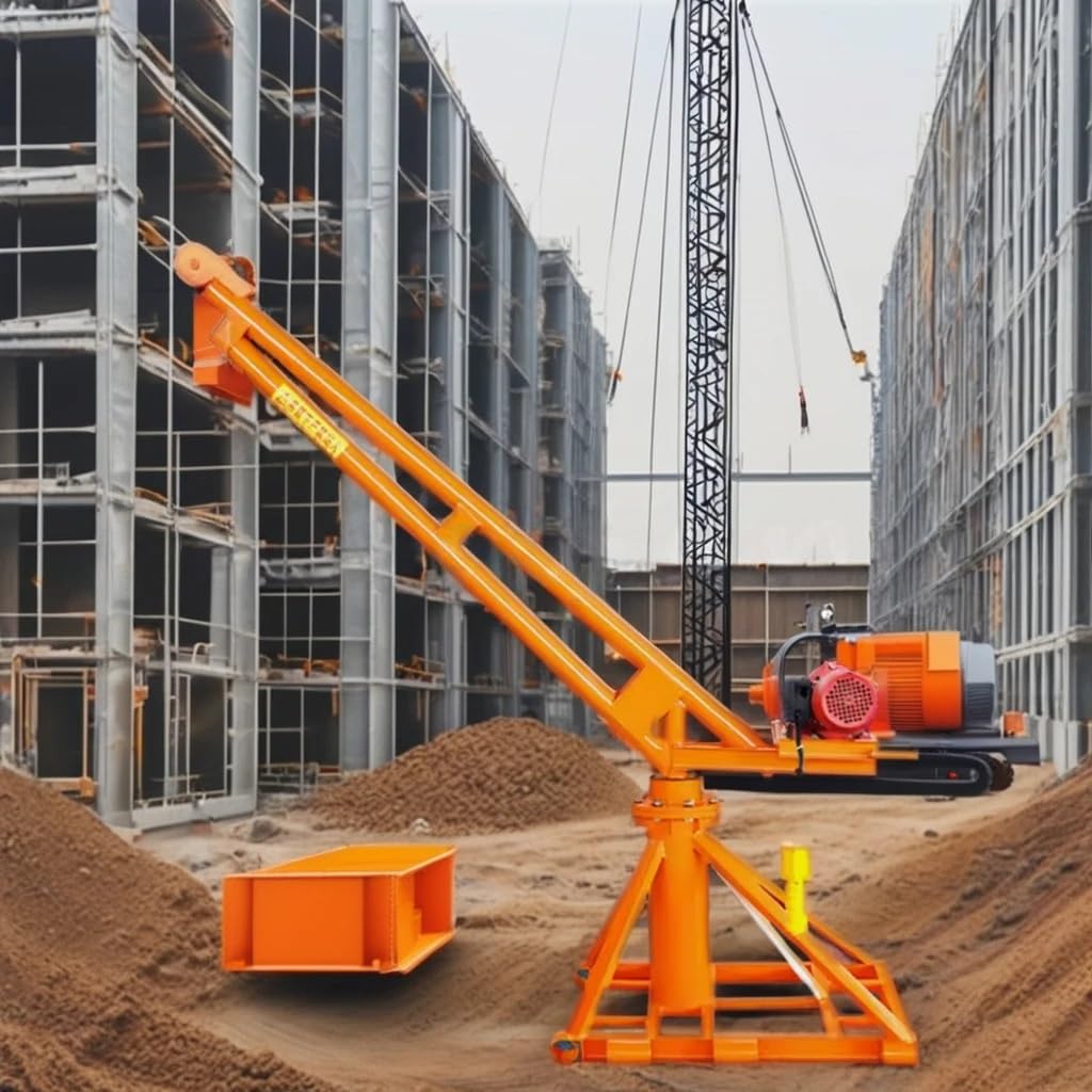 Wciągnik łańcuchowy Dźwig elektryczny 500kg-1000kg Udźwig 1 tona, budownictwo, rozpórka liny stalowej, rolnictwo(-30 m)