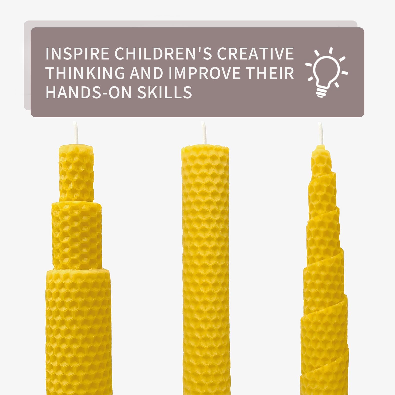 30Pcs Beeswax Sheets for Candle Making, Natural Wax Foundation for Bee Frames, DIY Candle Making Kit, Bees Wax Sheets for Beehives Honey (16.34 x 7.68inch) - Image 7