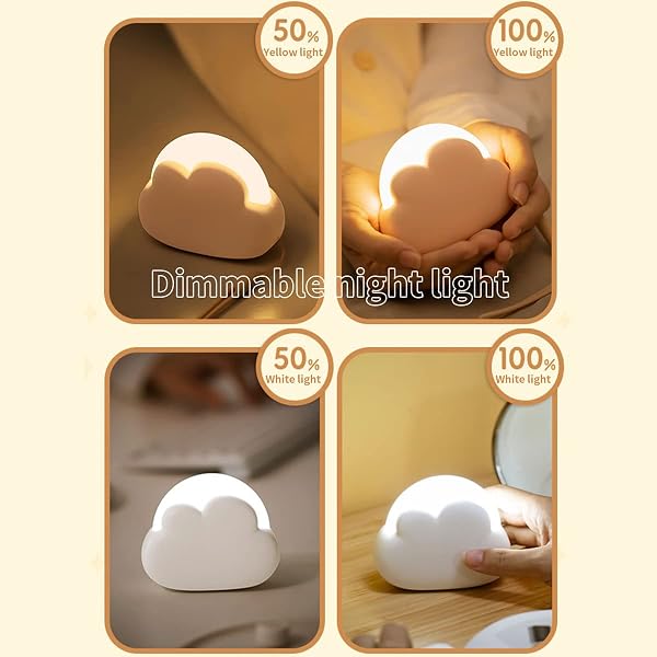 Veilleuse Enfant LED Rechargeable Portable, Petite Lampe Chambre Allaitement Bébé, Bebe Veilleuse de USB Chevet, Veilleuse Intensité Réglable, Cadeau Enfant Voyage Garçon Fille (Bleu) - 2