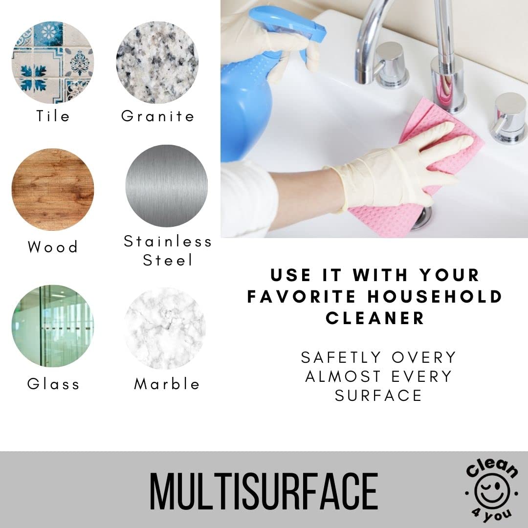 Paños de cocina suecos, paños de esponja de celulosa absorbentes, paños de limpieza lavables, paños de cocina sin olor, toallas de papel reutilizables, trapos de cocina duraderos (10)