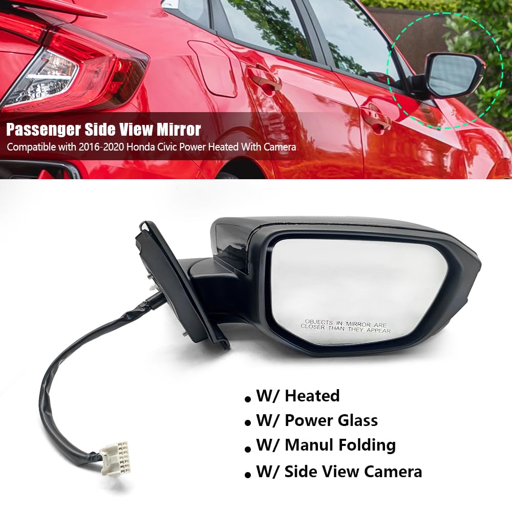 Accord Mirror Covers For Sale Unique Bargains Rear View Right Passenger Side Mirror Cover Cap Replacement White For Honda CIVIC 2016-2021 Mirror Cover Rear View Mirror Cover - Foto 3