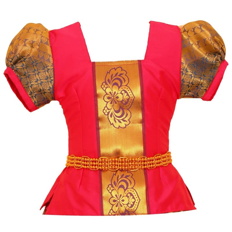 Image of GIRLS TRADITIONAL PATTU PAVADAI (LWSY - $P)