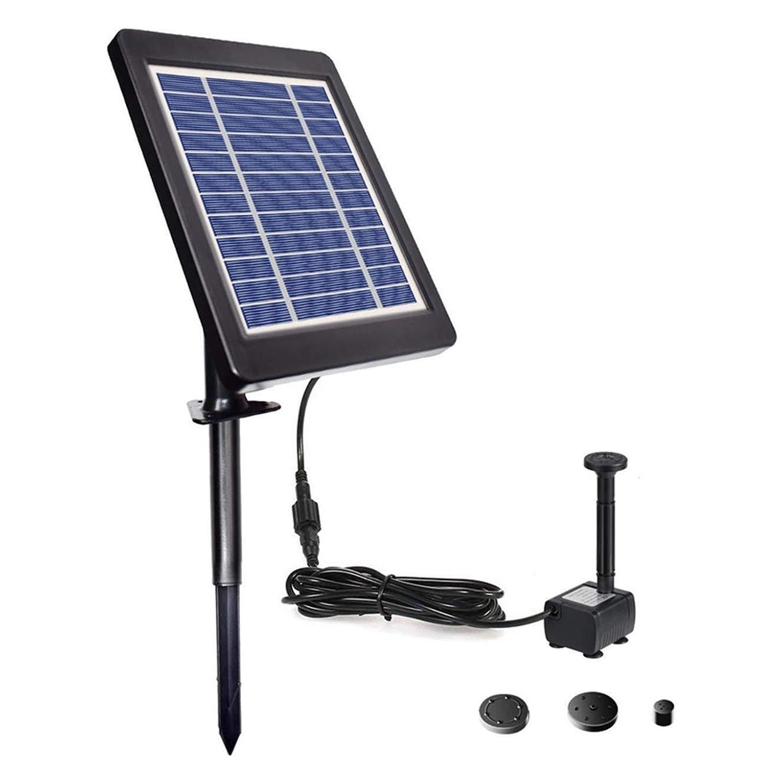 Joliane 3.5W Upgraded Solar Fountain Pond Pump Kit With Stake, Solar Powered Water Fountain Pump For Bird Bath, Garden, Backyard, Pool(3.5W)