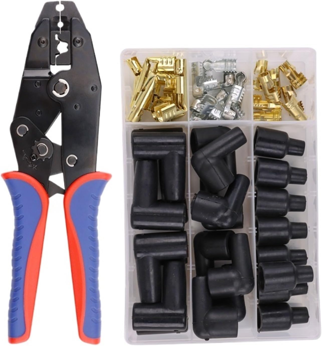 Crimping Tool YF-2048 For Spark Ignition Wire Dia 8.0-8.5mm Car And Motorcycle Spark Repair Ratchet Pliers(YF-2048)