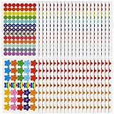 Cobee Happy Face Sticker, 20 Blatt 1390 Stück Happy Face Sticker Glückliches Gesicht Star Sticker Rainbow Smiling Star Sticker Glückliches Gesicht Belohnungsaufkleber für Kinder Kinder Lehrer Eltern