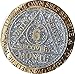 6 Month AA Medallion Reflex Silver Glitter and Gold Plated Chip