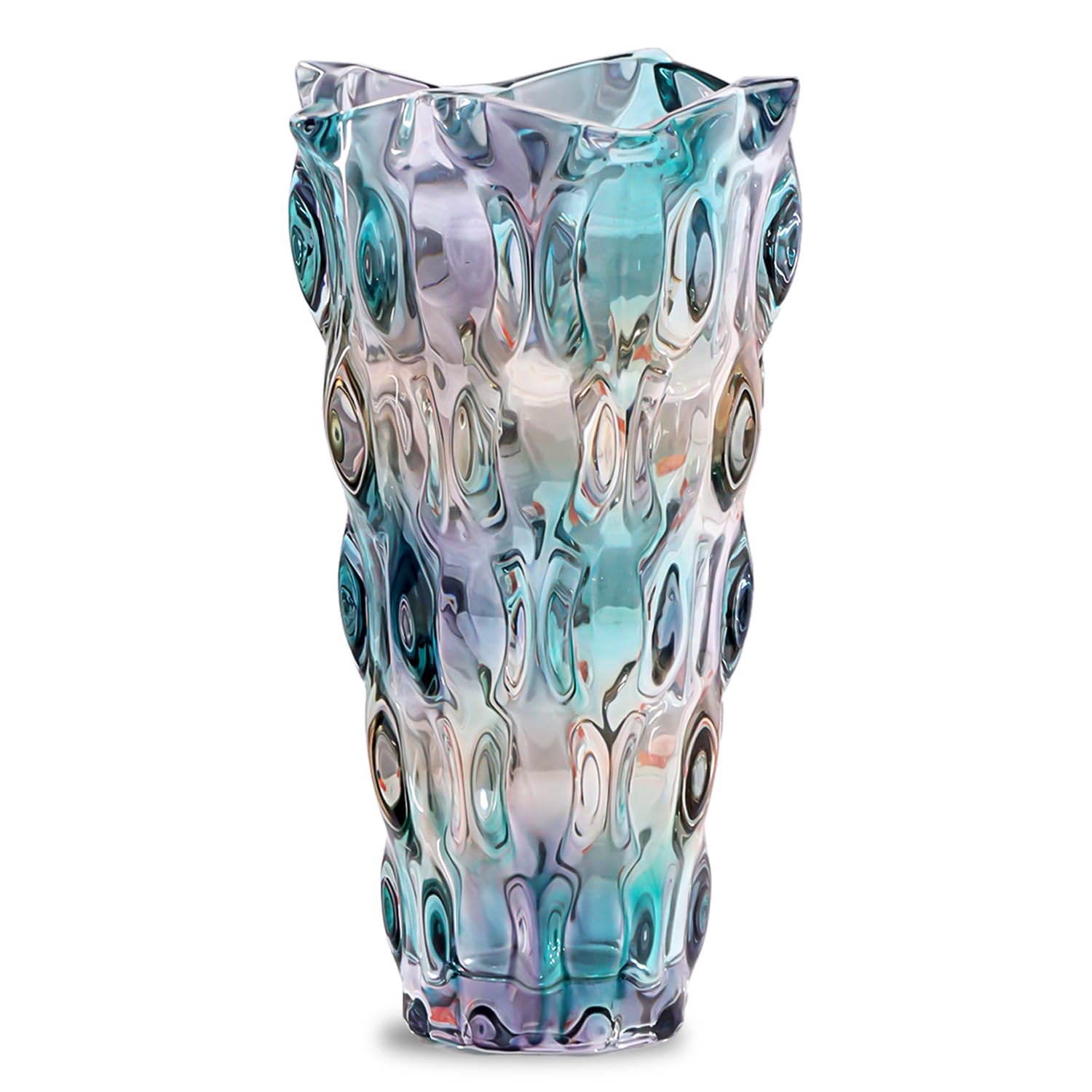 100% Crystal Glass Vase Flower Pot for Home Decoration | Center Table Decorative Items | Thickened Transparent Glass Vase for Flowers. Bookshelf, Dinner Table, Office Desk & Premium Gift-image-26