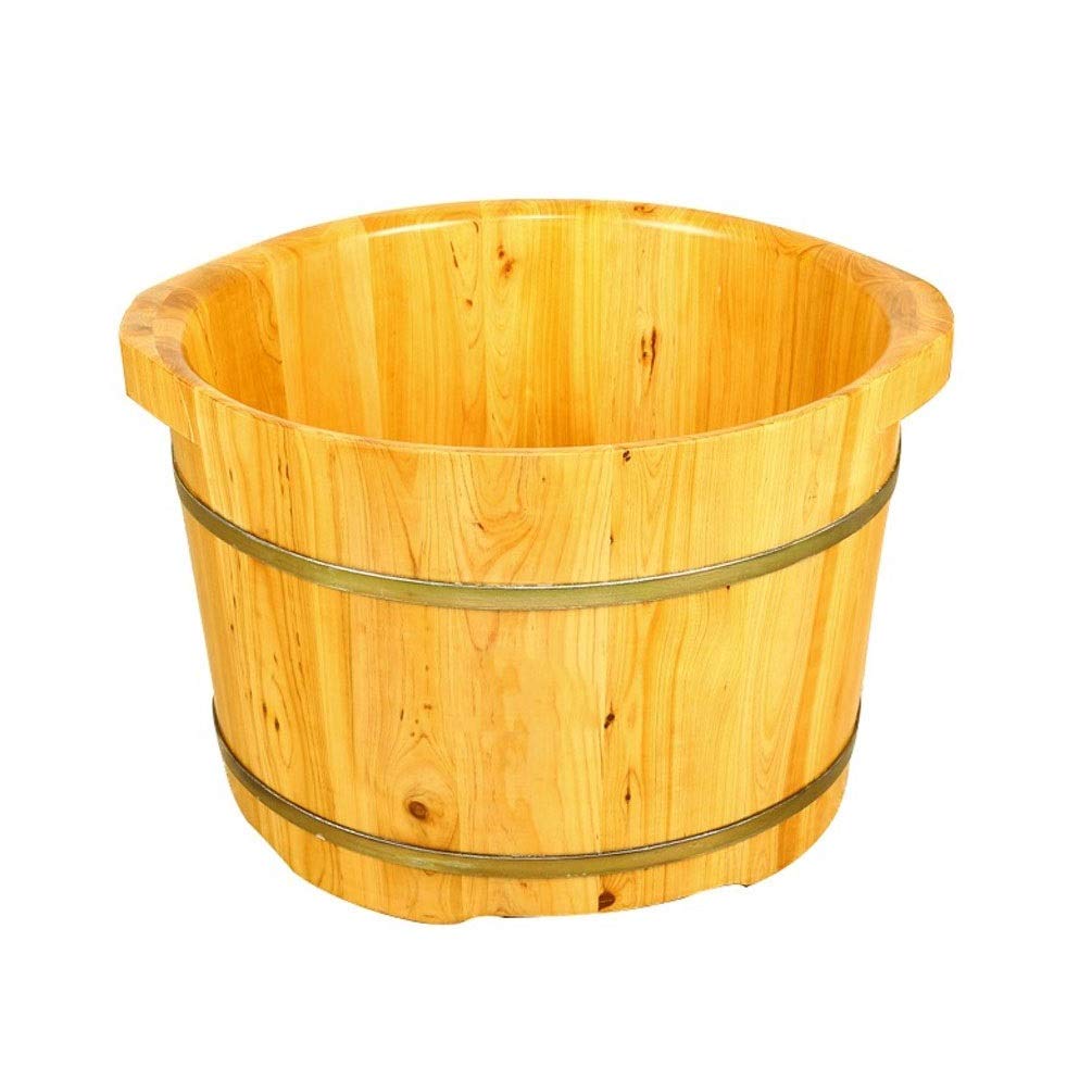 Drewniane wiadro do kąpieli stóp Wanna z hydromasażem do stóp, wiadro do moczenia stóp, umywalka do stóp dla dorosłych, wanna do stóp do moczenia stóp, drewniane wiadro do pedicure Super łat
