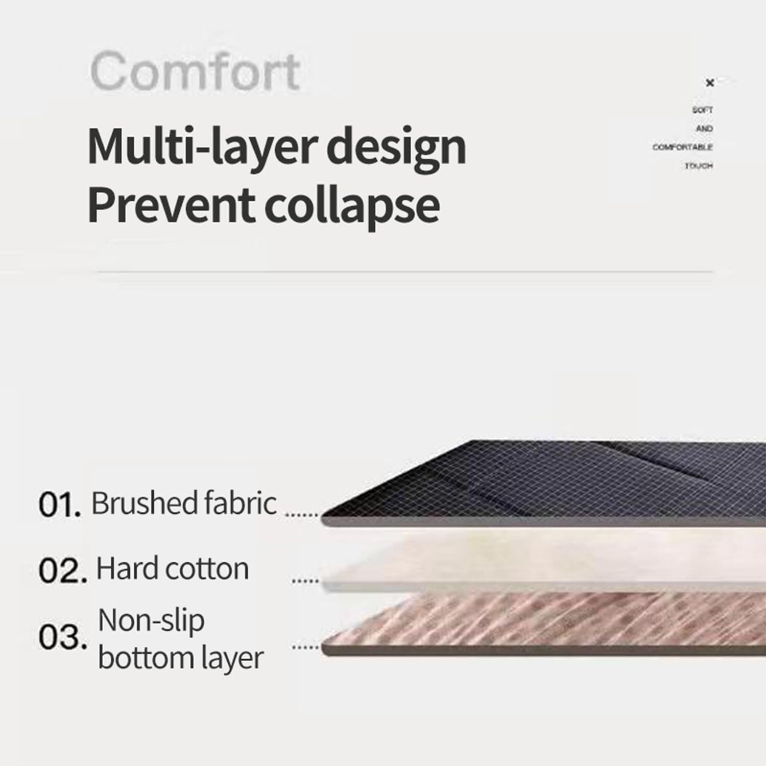 Colchón Plegable Japonés Tapete De Futón Doble, Colchón De Piso Japonés - Colchón Grueso Enrollado para Invitados, Antideslizante Y Transpirable, Adecuado para Dormitorios En Casa, Negro, 90x200cm