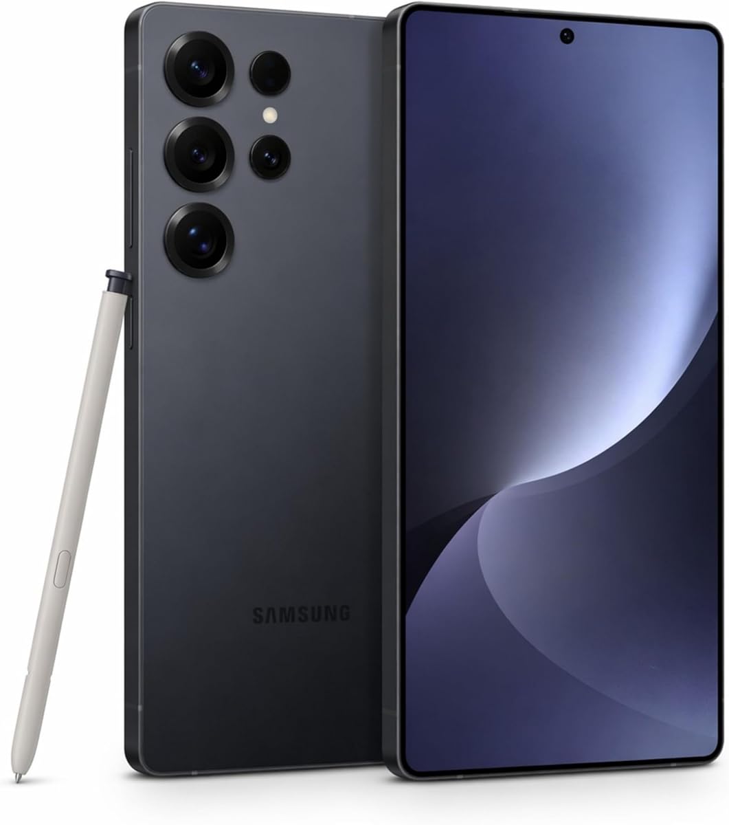 Samsung Galaxy S25 Ultra (512GB, 12GB RAM), Galaxy AI, 6.9” AMOLED 2X, 120Hz Display, 200MP Camera, 8K Video, Up to 100x AI-Enhanced Space Zoom, S-Pen - Titanium Jet Black (CAD Version)