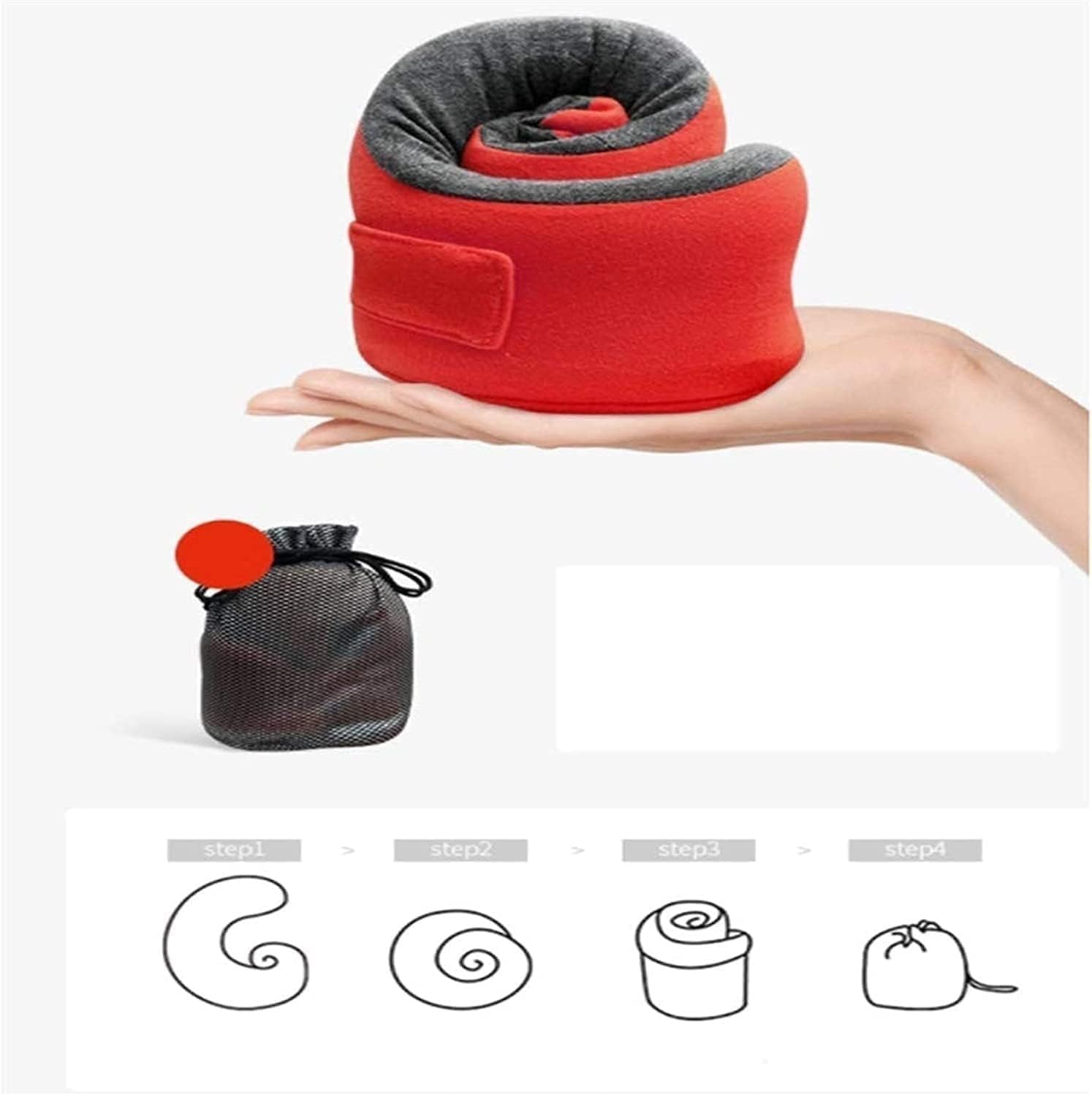 Neck Pillow Travel Pillow Cervical Neck Cushion U-Shaped Pillow, Upgraded Travel Neck Pillow for Airplane Pure Memory Foam Travel Pillow for Flight Headrest Sleep,