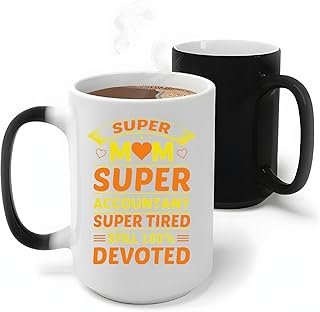 Gift for Busy Mom Accountant Sister 100 Devoted CPA Financial Care Package 11oz 15oz Color Changing Mug