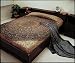 Bagroo Print Indian Bedspread, Double Size