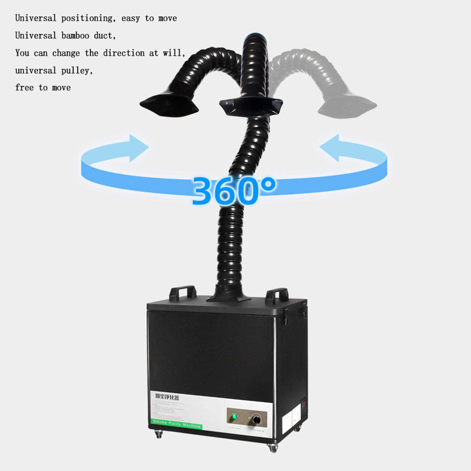 Purificador de humo de estaño para soldadura industrial Ventilador de humo de soldadura móvil Colector de polvo para fumar pequeño,A