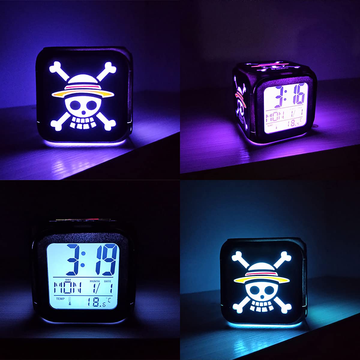Amazon.co.jp: 海賊王クリエイティブ3DステレオLED目覚まし時計 Amazon.co.jp: 海賊王クリエイティブ3DステレオLED目覚まし時計