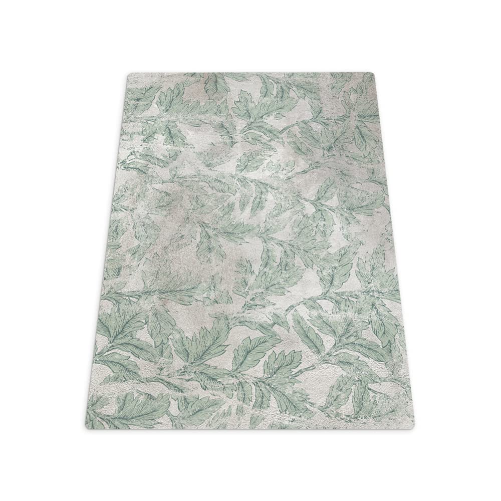 Tapis de protection vinyle gaming 120x90 cm avec motif feuilles délavées pour le sol