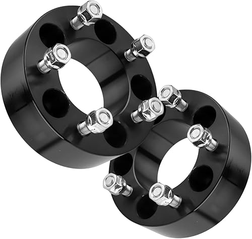 Vista 577 de KAX Espaciadores de rueda de 0.236 x 5.315 in, espaciadores de rueda centrados de 2 pulgadas y 6 lengüetas para F-15-0, Expedition, Mark LT, Negro