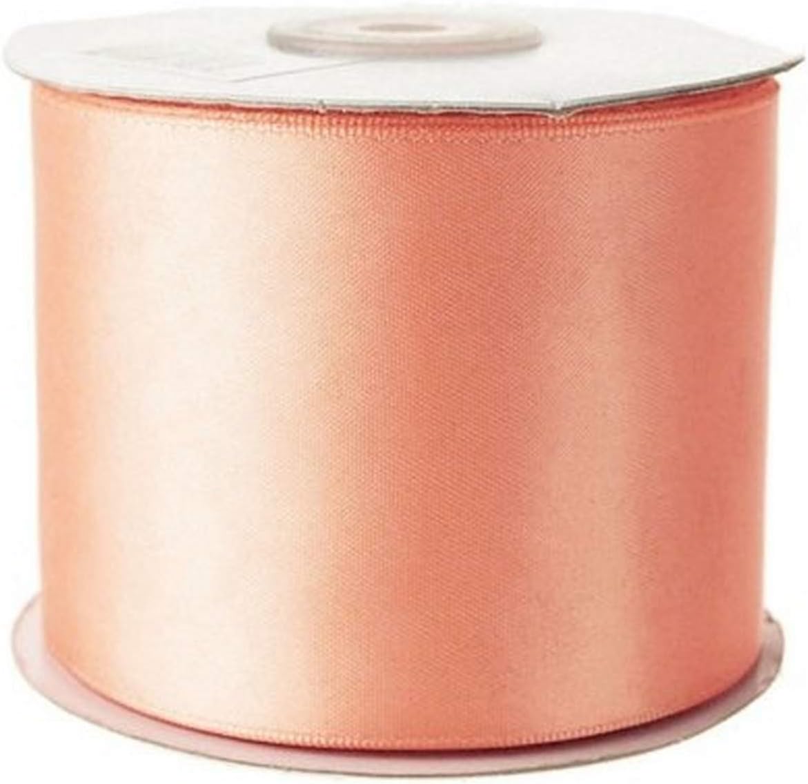 Double Face Satin Ribbon, 2-1/2-inch, 25-Yard (Peach)