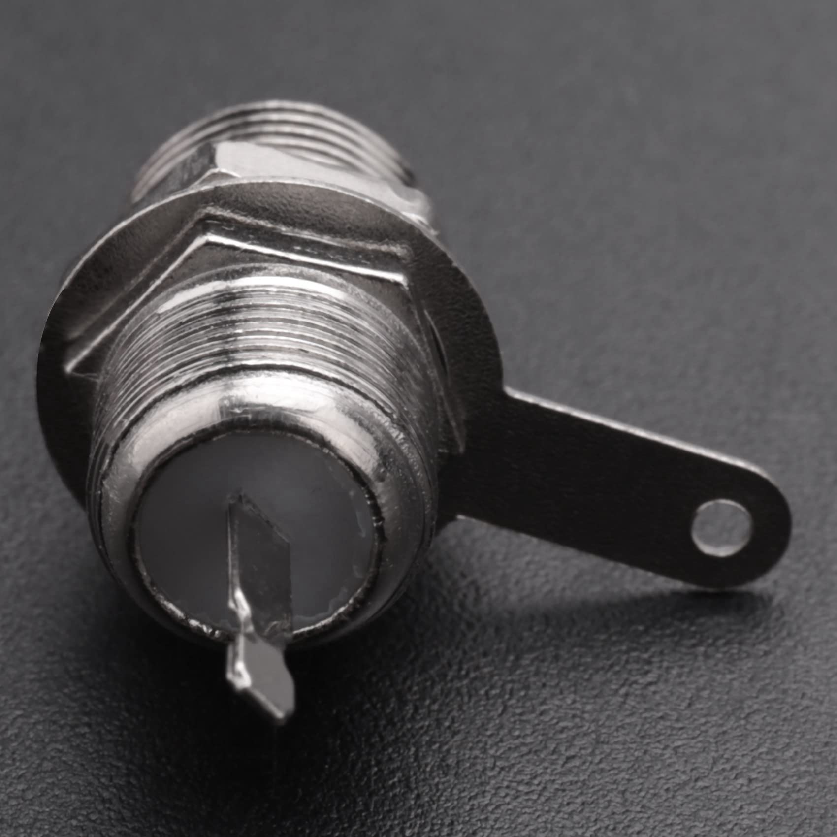 5pzs Adaptador de Conector de Soldadura Clavija Hembra Enchufe montado Panel de Tipo F