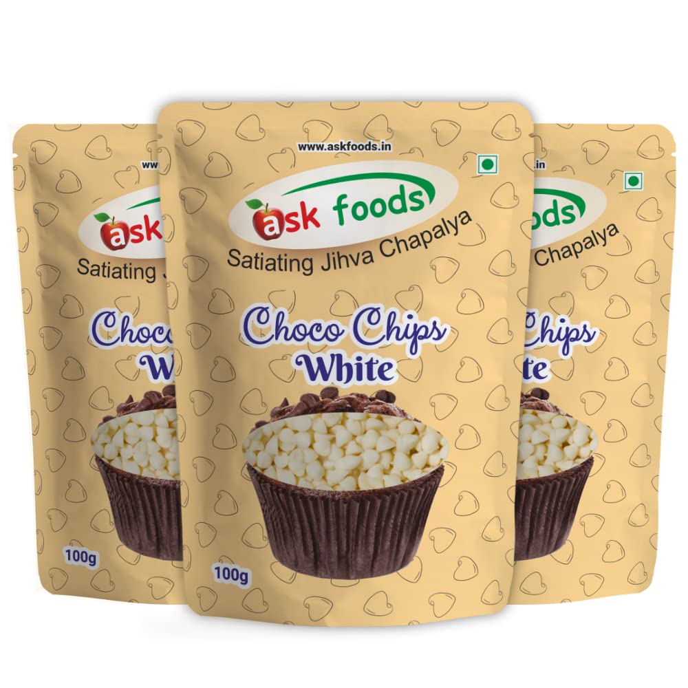 Ask Foods White Choco Chips - 100g (B07FTFSKKF) Amazon Price History, Amazon Price Tracker