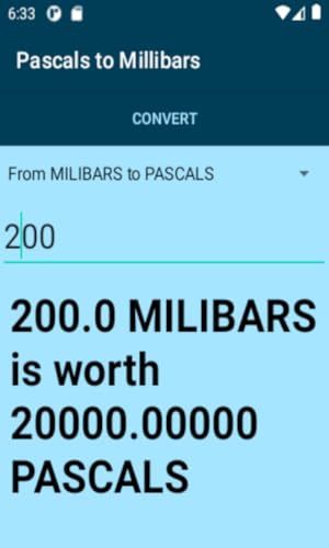 Pascals to Millibars Conversion Calculator