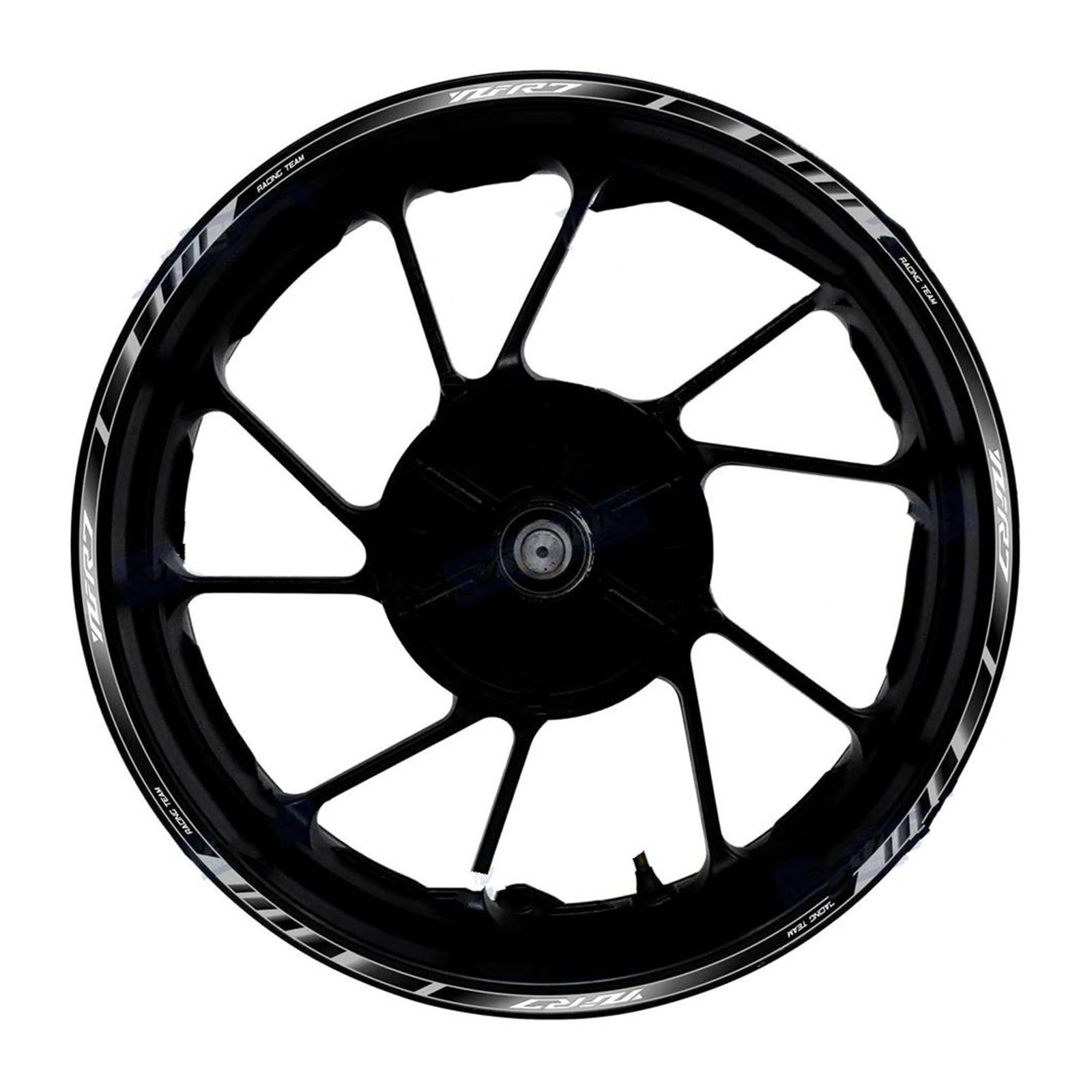 1 Set of Motorcycle Accessories Wheel Stickers Stripes Reflective Rim for Yamaha YZF R7 YZF-R7(Style 19)