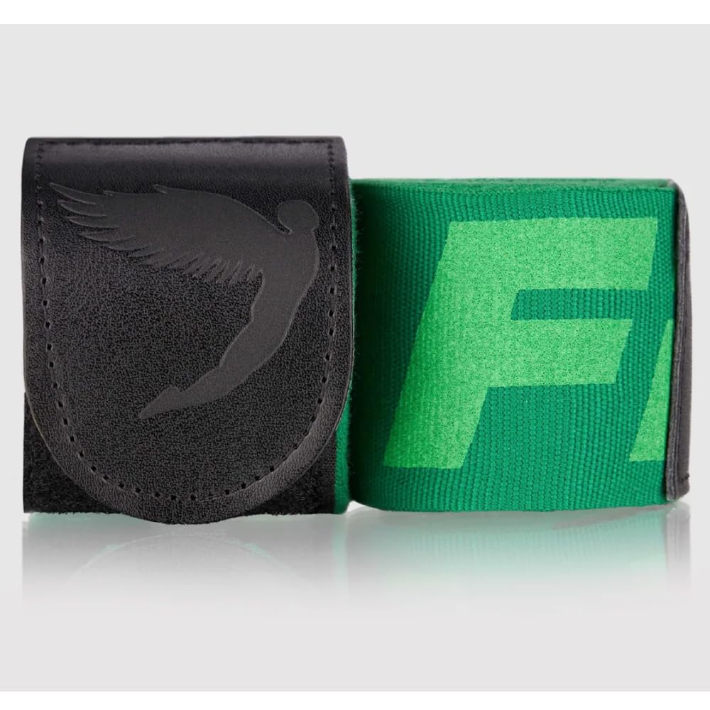FLY Sports Premium Boxing and Martial Arts Equipment | Boxing Hand Wraps | Big Logo Handwraps (Green, 250cm)