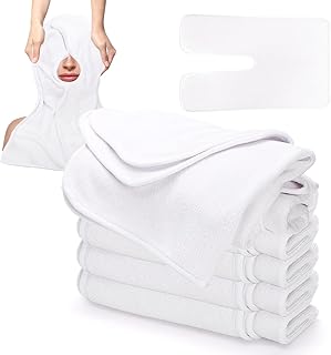 DEAYOU 6 Pack Facial Towels for Estheticians, U-Shaped Spa Towels for Fa...