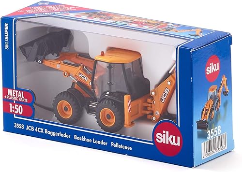 Miniatura 7 de Siku 3558, Retroexcavadora JCB 4CX, 150, MetalPlástico, Amarillo, Multifuncional, Se pueden combinar modelos de la misma escala