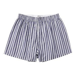 Hialegion Pantalons Courts Dames Boxers en Coton Doux Shorts de Sommeil été Pantalons Larges Courts Pyjamas Shorts de Loisirs Rayures Bleu XS