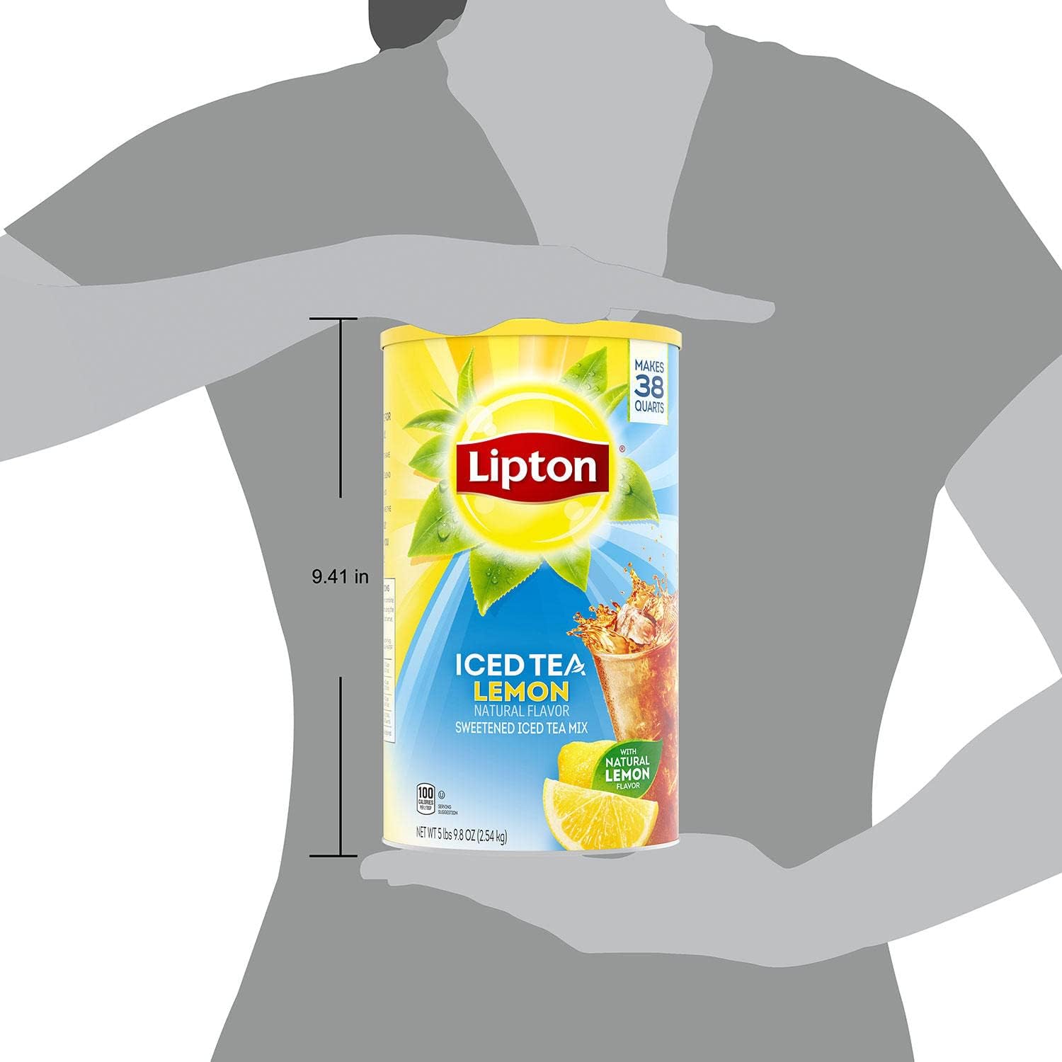 Lipton смесь для приготовления холодного чая с добавлением сахара лимонный вкус 2 71 кг