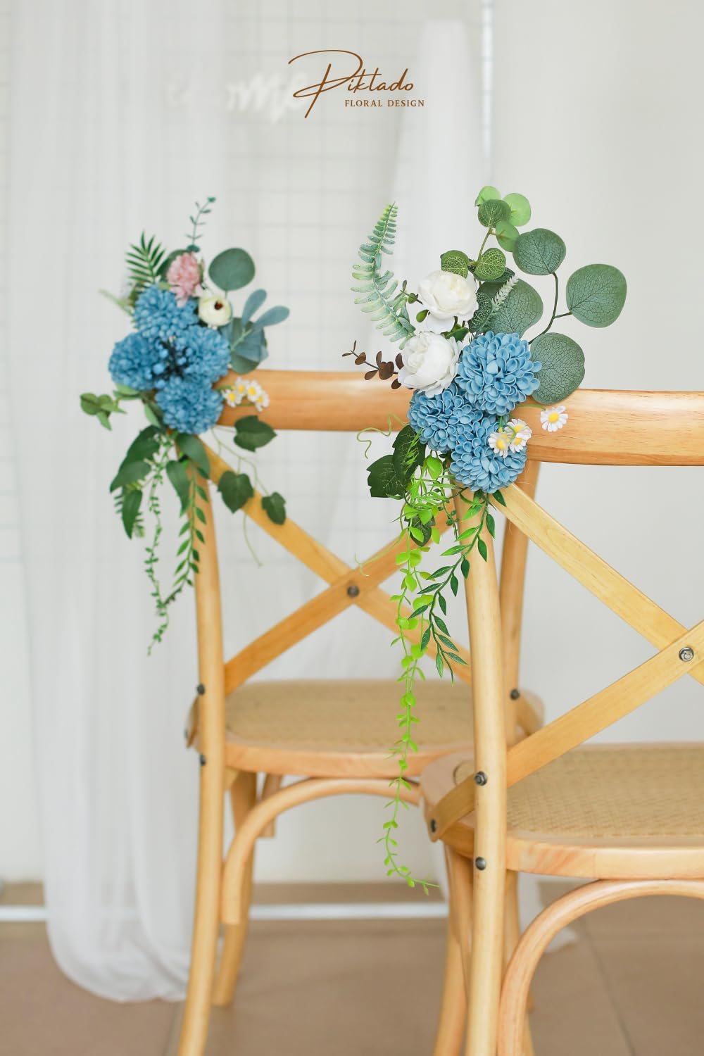 6 Dahlias Artificiels Longue Tige 63,5 Cm - Fleurs En Soie Pour Bouquets Et Décoration - Têtes De 20,3 Cm