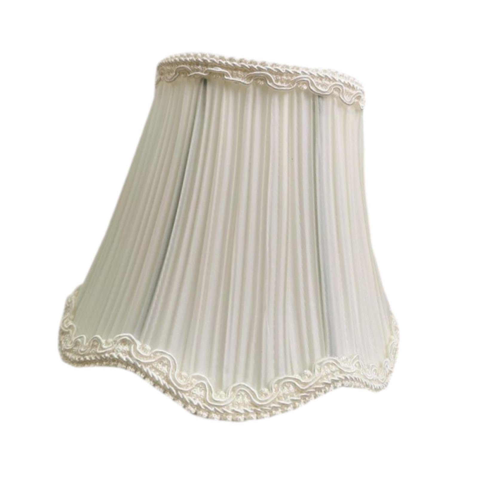 Mophrati Pleated White Sophisticated Replacement Lantern Light Shade Crafted With Eye In Mind Offering Bright Yet Comfortable Illumination Lamp Shade Ceiling Light Fixture, 13X12x8cm